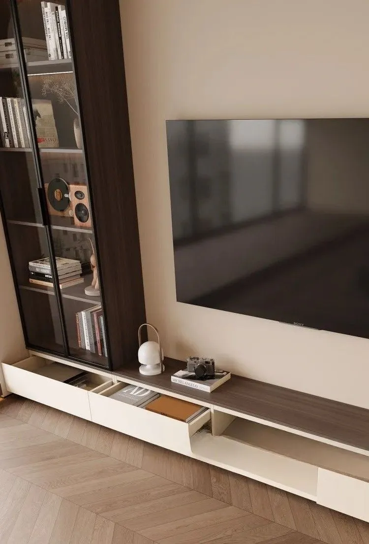 Modern TV Stand Detail 2