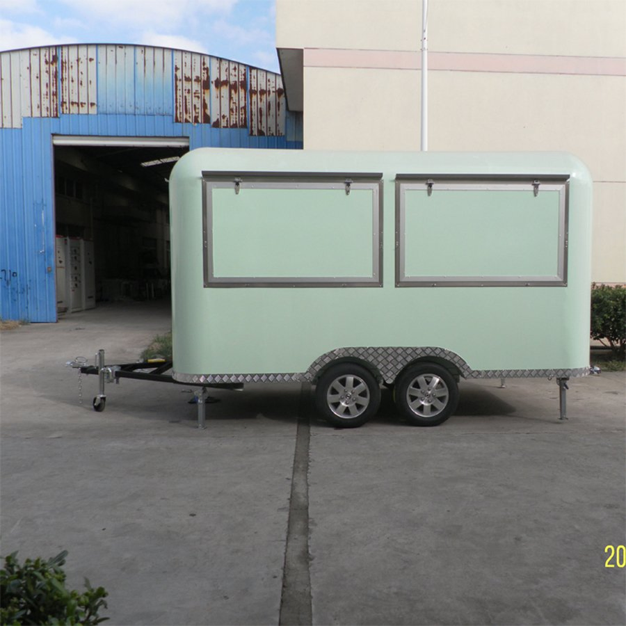 Mobile Kitchen Trailers Beverage Drink Bar Taco Pizza Concession Food Truck Manufacturer Hotdog Ice Cream Catering Cart for Sale