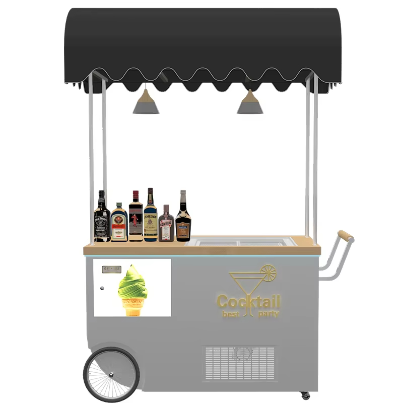 Retail Shopping Mall Special Transportation Ice Cream Cart Fruit Juice Bar