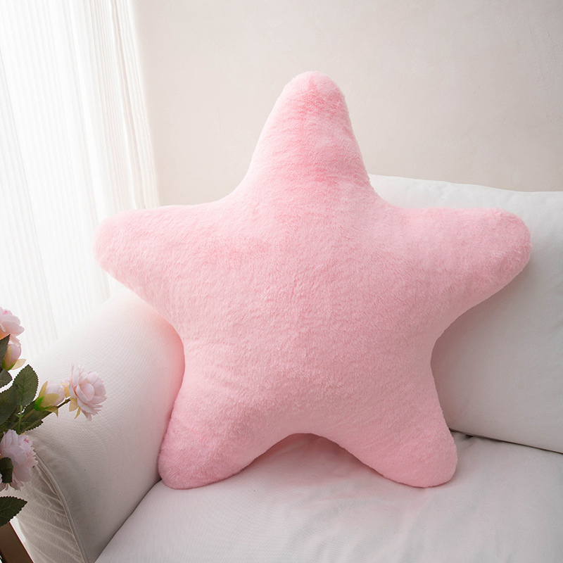 Langyu Cute Ins Little Star Throw Pillow Five-Pointed Star Plush Toy Cushion Sofa Throw Pillow Floor Cushion