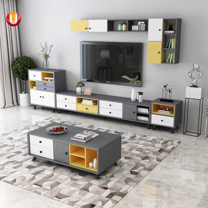 Modern Simple Family Small Luxury Marble Coffee Tea Table Home Hotel Living Room Table TV Stand
