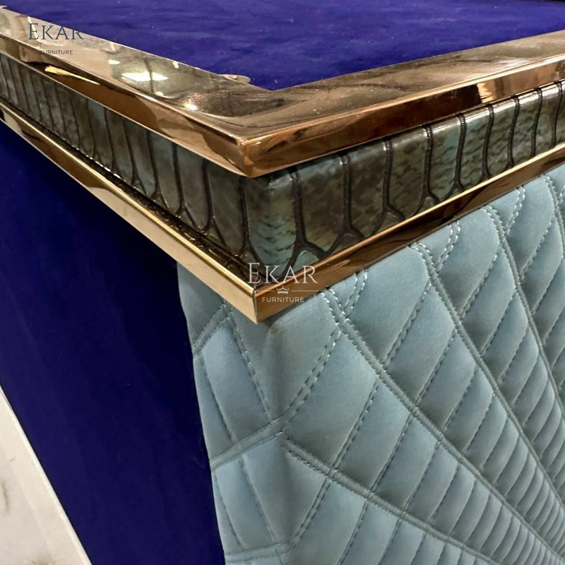 Contemporary Luxury Sideboard with Marble-Top Solid Oak Wood and Ample Storage for Dining Rooms Kitchen Living Room or Hotel