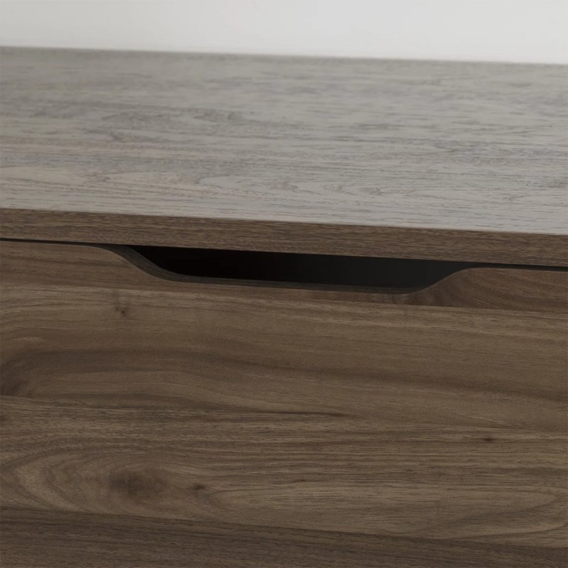 Stylish Nightstand Modern Bedroom Furniture Wooden Single Drawer with Storage Layer Bedside Table