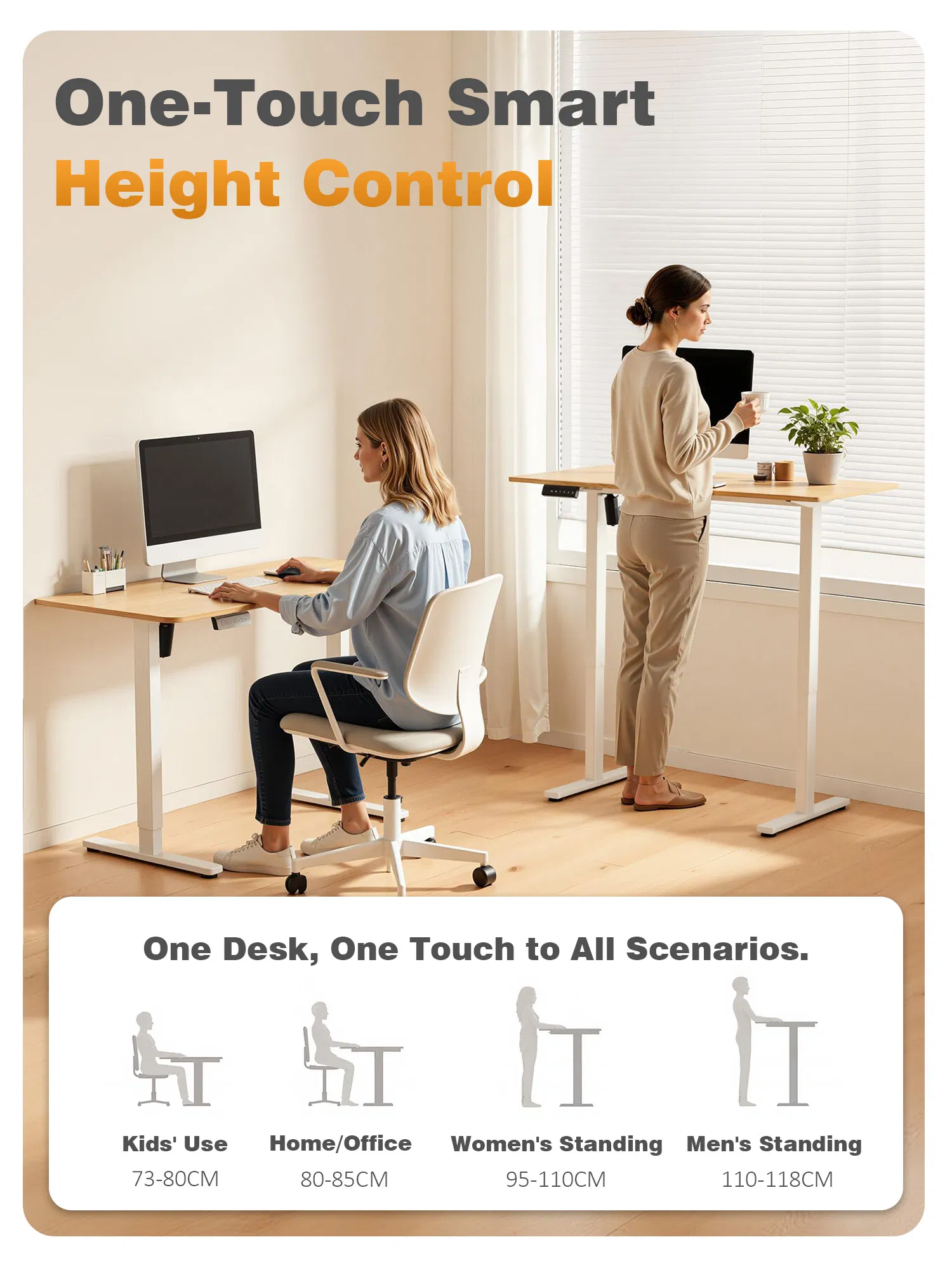 Sit Stand Desk View 3