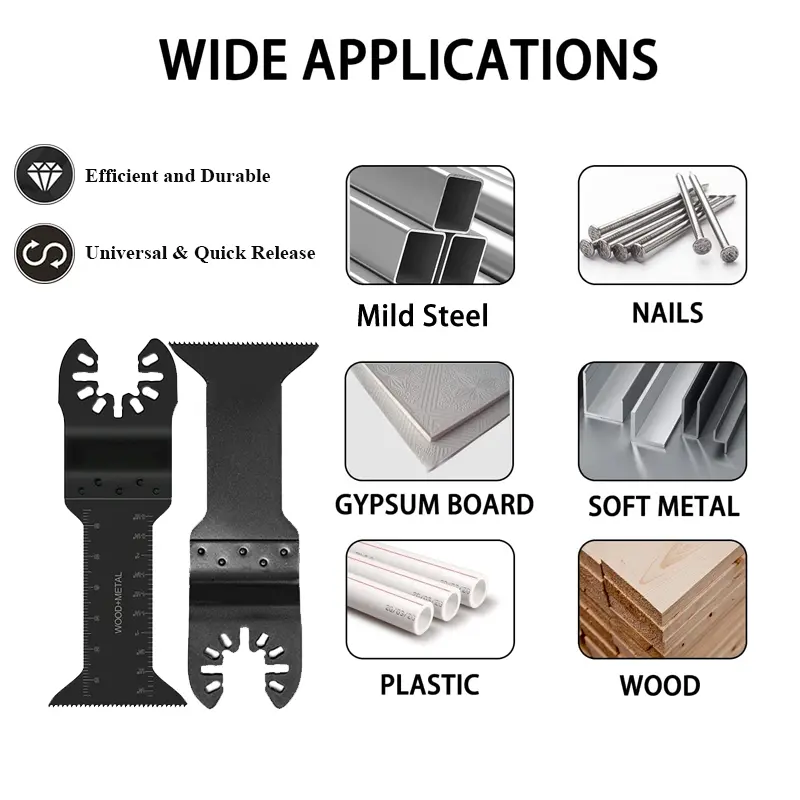 China 45x70mm Bi-Metal Oscillating Blades for Fast Wood and Metal Cutting Exporter, Exporters