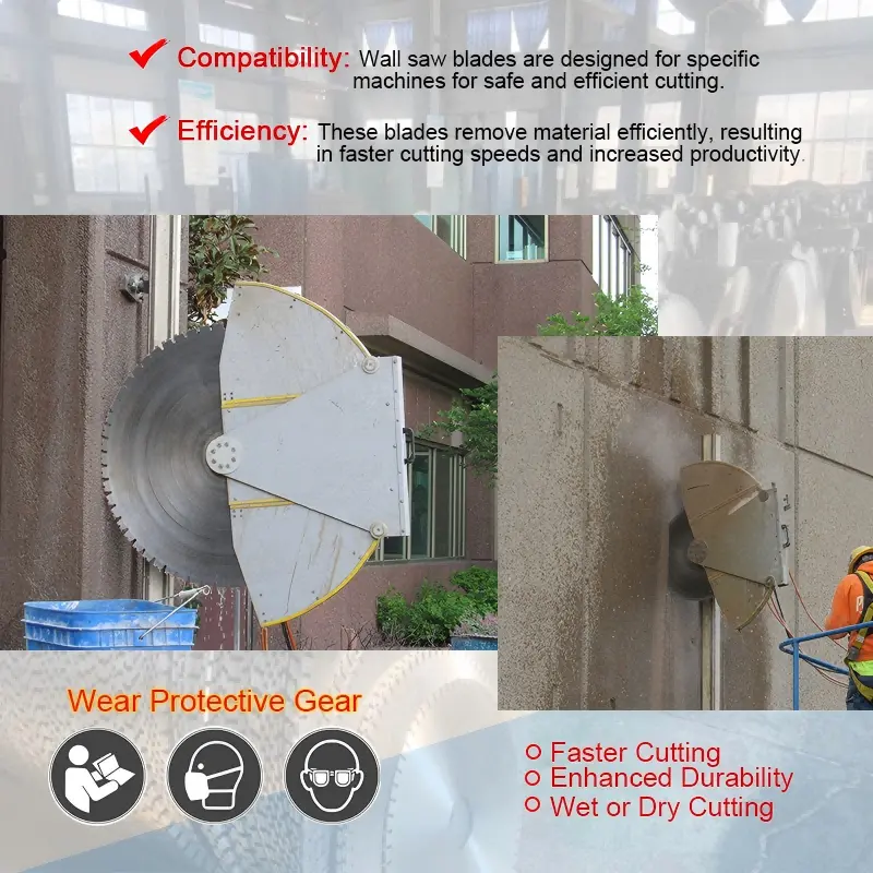 OEM 800mm Laser Welded Diamond Wall Saw Blade for Reinforced Concrete Demolition Manufacturer, Factories