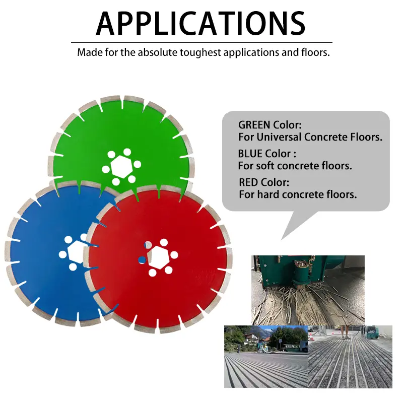 China 10 Inch Diamond Concrete Grooving Saw Blades for Road Pavement Cutting Exporters, Factory