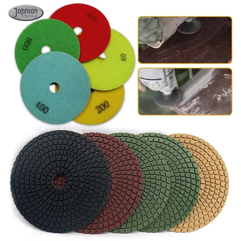 OEM 5" Premium Wet Diamond Polishing Pads For Stone Concrete Marble Masonry Exporter, Exporters