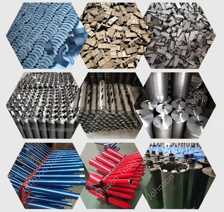 Diamond Core Drill Bit Connector and Body