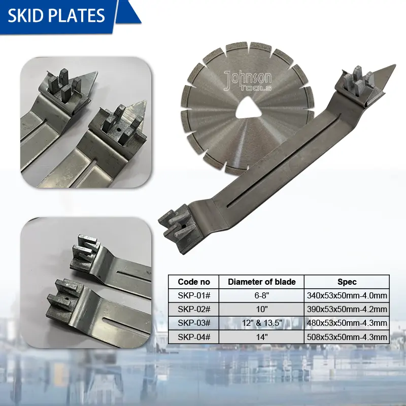 OEM 6" 150mm Early Entry Diamond Blades & Skid Plates for Concrete Sawing Supplier, Manufacturers
