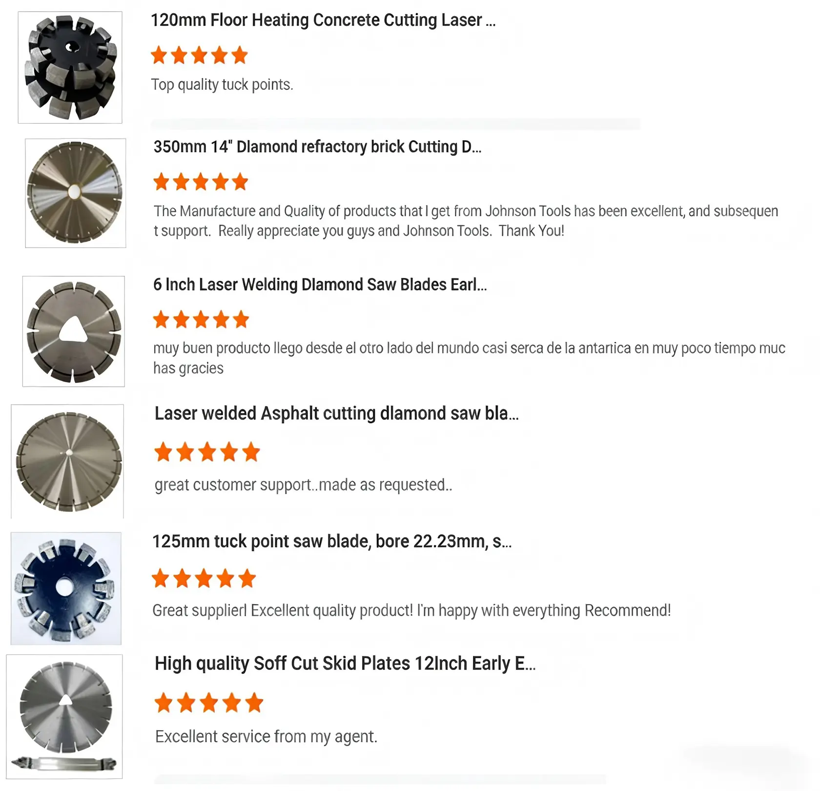 Customer review summary