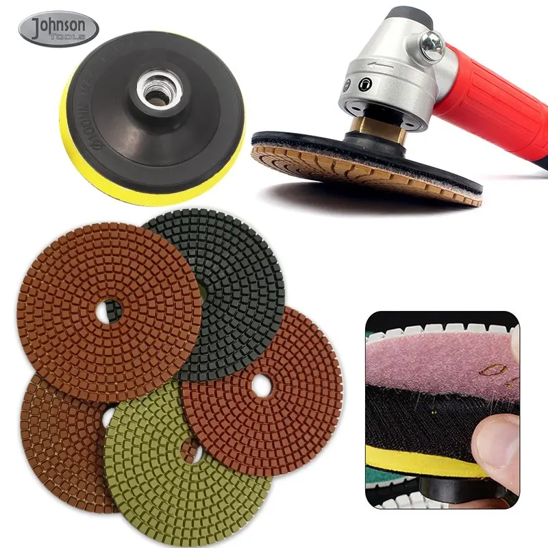 OEM 5" Premium Wet Diamond Polishing Pads For Stone Concrete Marble Masonry Exporter, Exporters