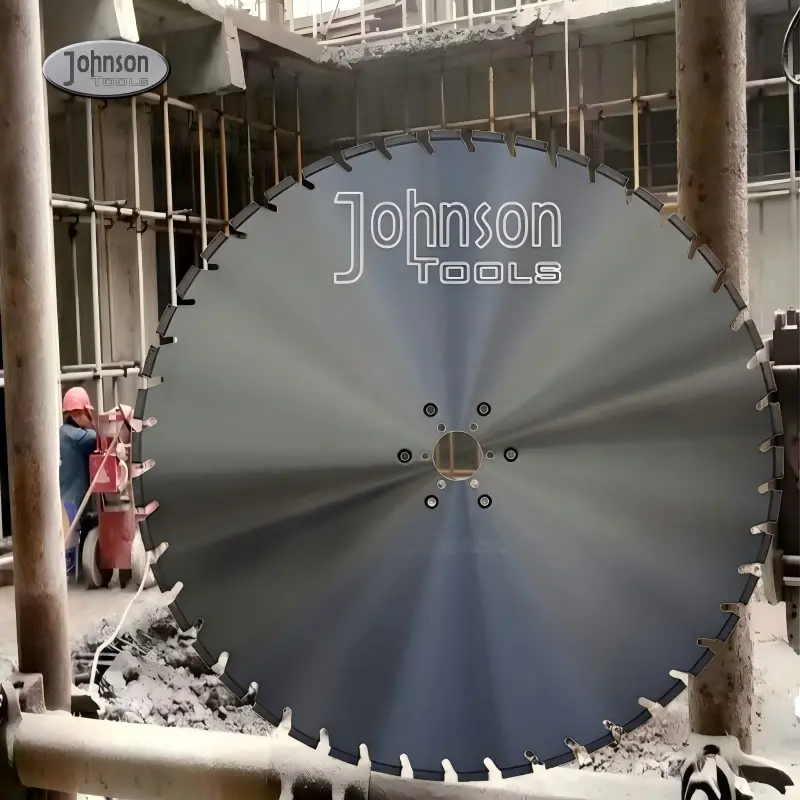 China 24 Inch Laser Welded Diamond Wall Saw Blade for Reinforced Concrete Cutting Manufacturers, Factory