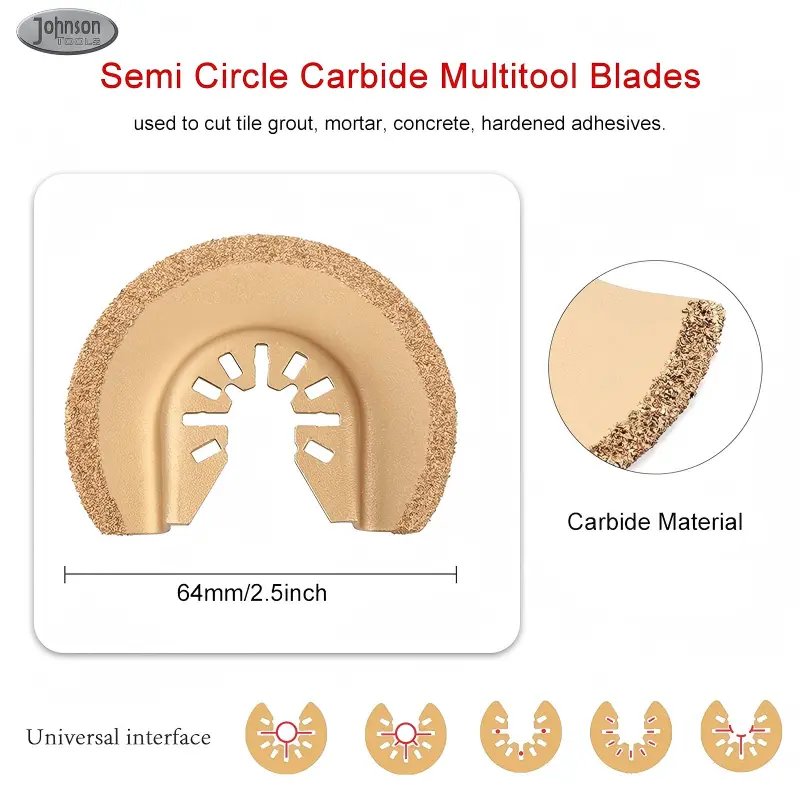 China 5-Piece Carbide Oscillating Multi-Tool Blade Set for Grout and Concrete Supplier, Manufacturers