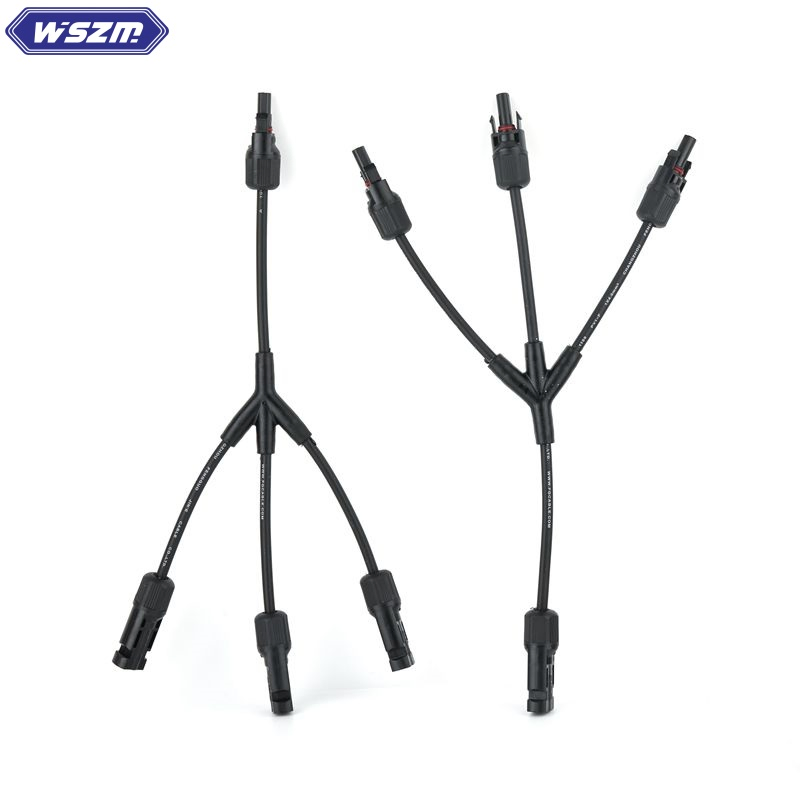3 in 1 Y/T Branch Waterproof Connector for Solar Panel System Cabler Branch Cable PV-Lty3