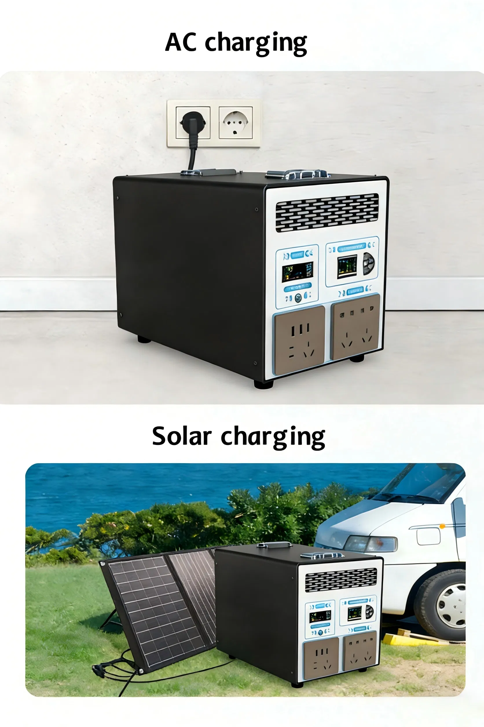 Reliable Solar Power Generator 1500W Portable Energy Storage for Home Blackout and Outdoor Travel