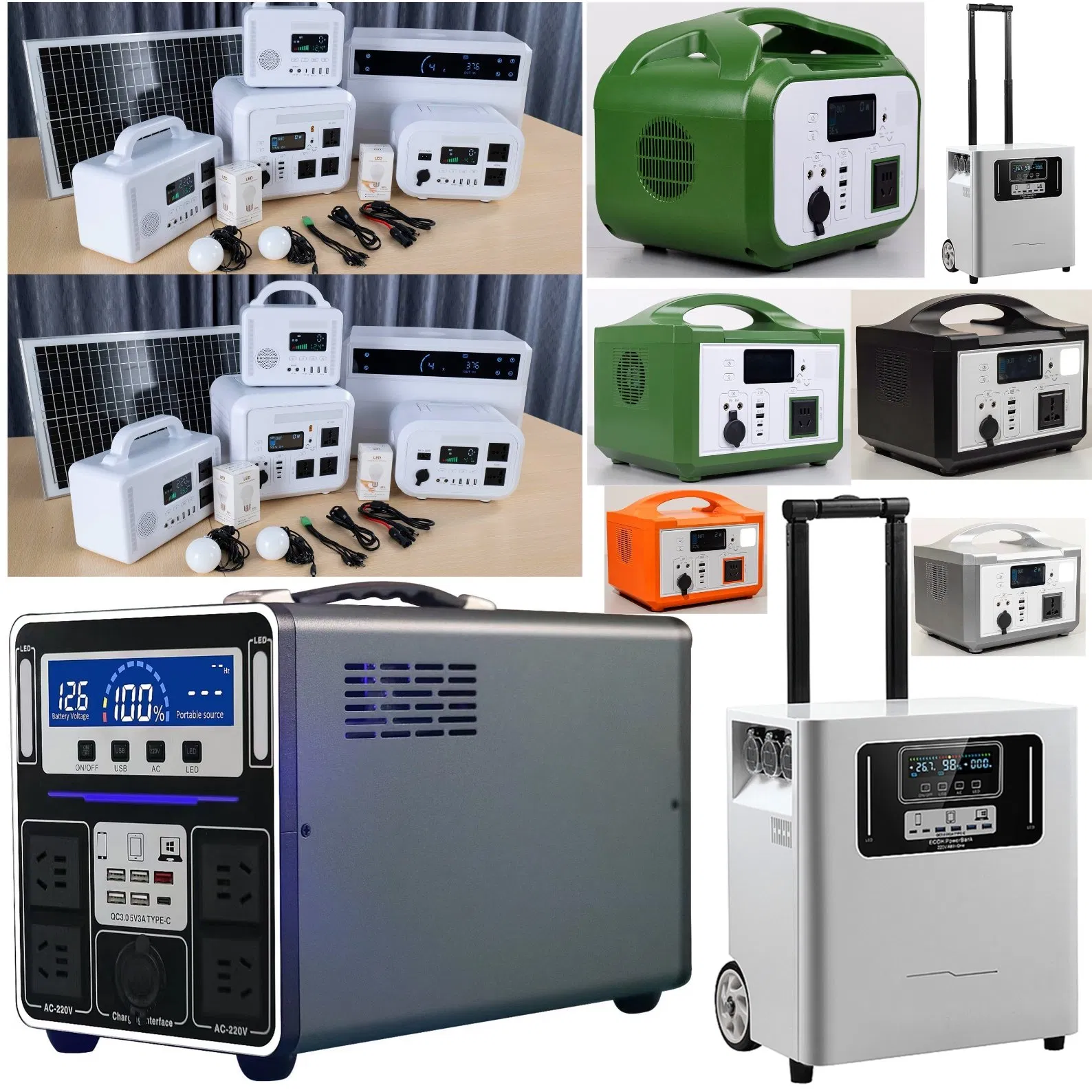 Yaye 26 Years Solar Factory Manufacturer 200W-5000W Home/Office Camping Portable Rechargeable Emergency Power Station System Storage Lithium Battery Generator