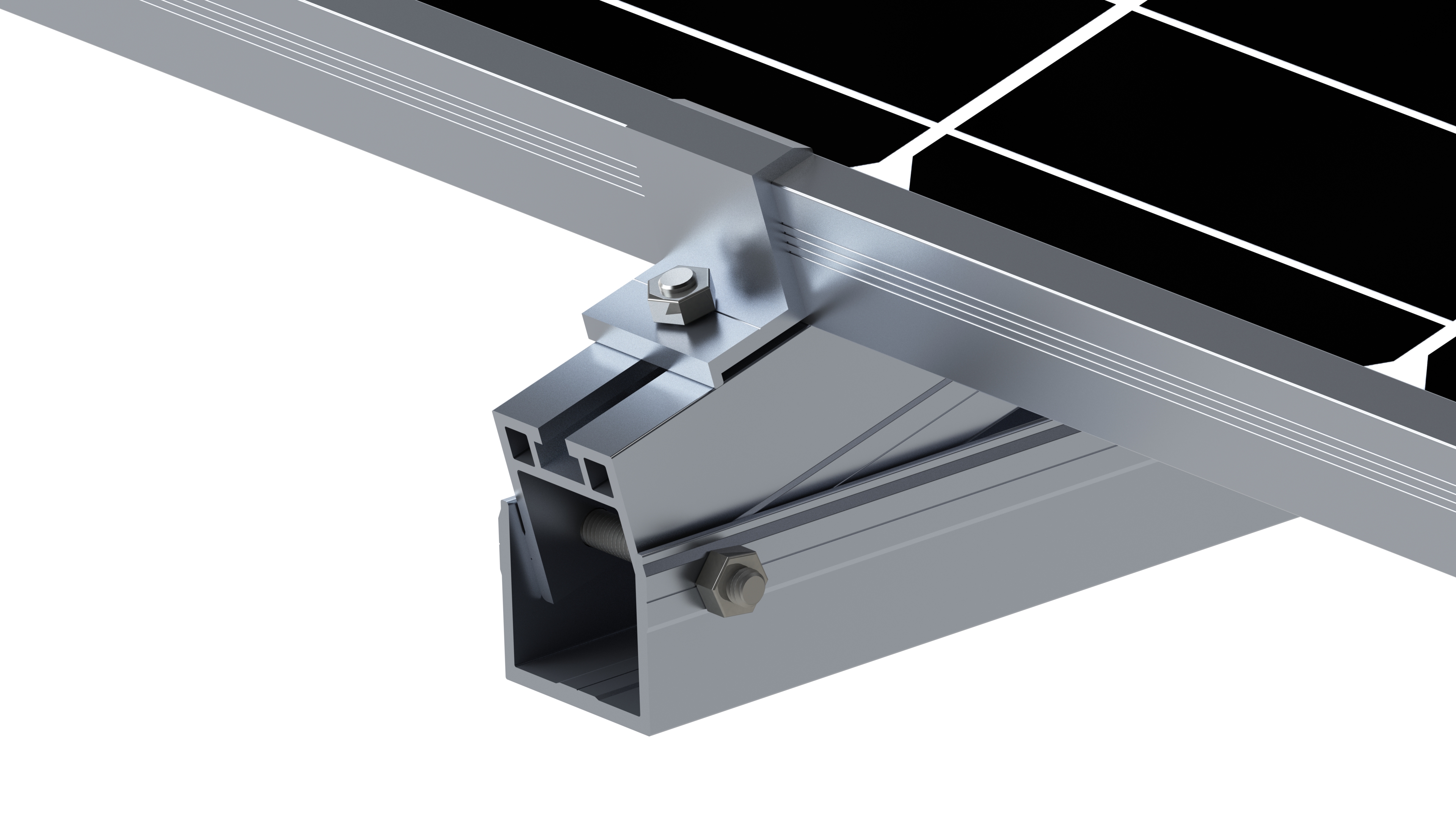 Factory Price Hot Sale Solar PV Aluminum Mounting Module Support System for Flat Roof Sites