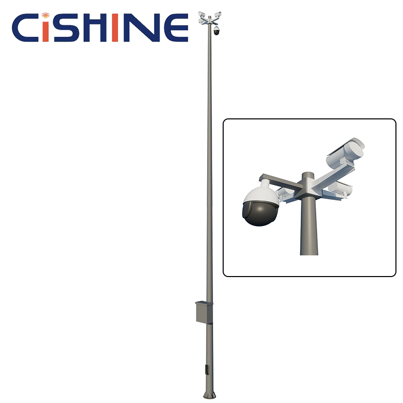 10m 14m 15m 5m 6m 8m 4Meter Manufacturer Outdoor Solar Cctv Mount Bracket Drawings Pole Camera Post Mounting Bracket With Panel