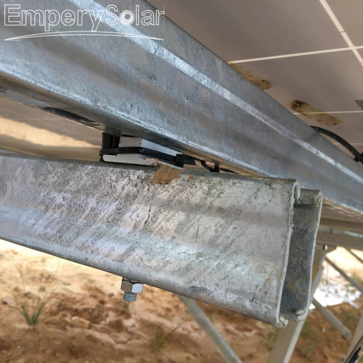 Ground Mount Solar Racking System Hot-Dip Galvanized Steel Structure 60m/s Wind Load 1.4kN/m Snow Load Framed/Frameless