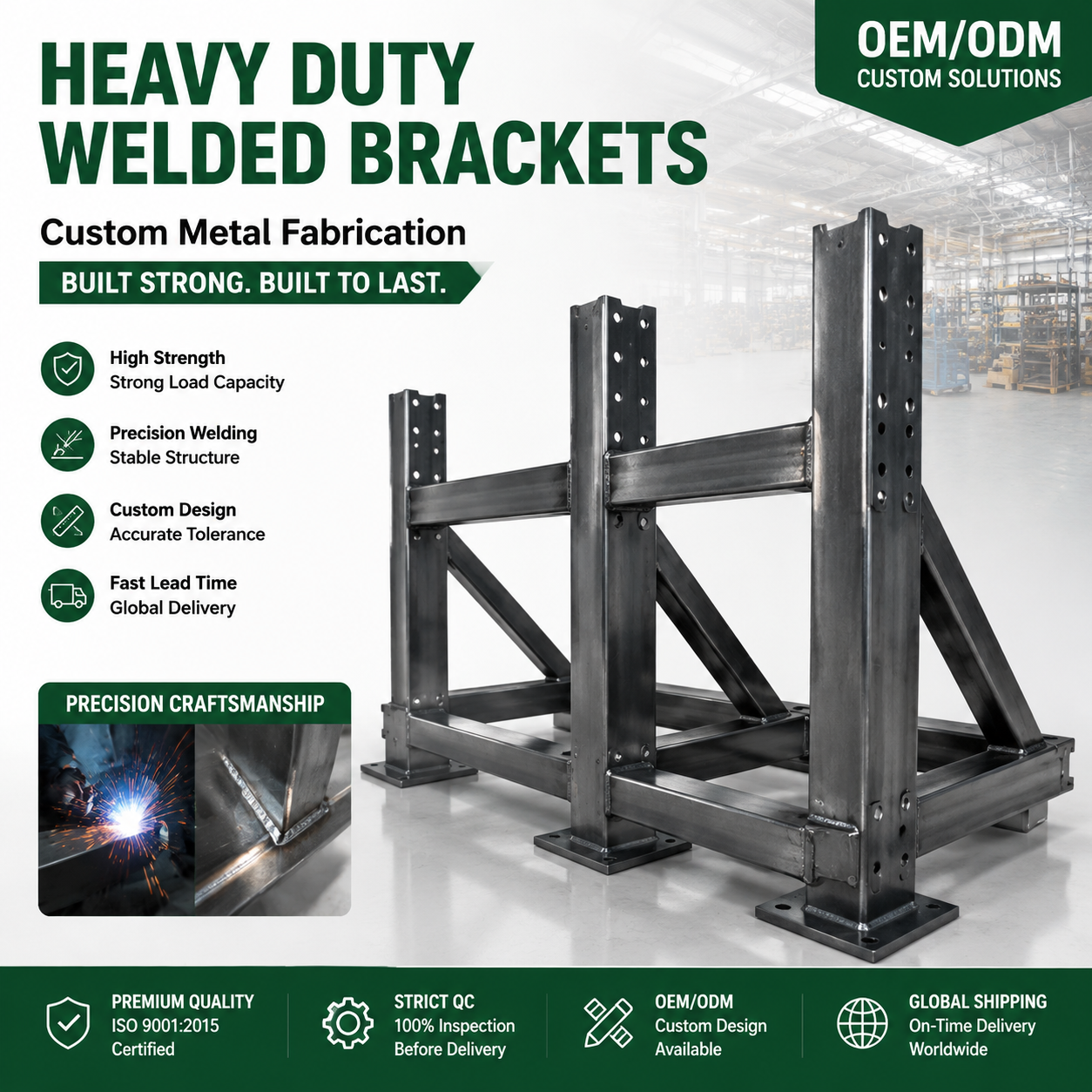 Custom High Precision Metal SUS Bracket 170 180 Degree Angle Steel Metal Bracket For Outdoor Aluminium Frames Support
