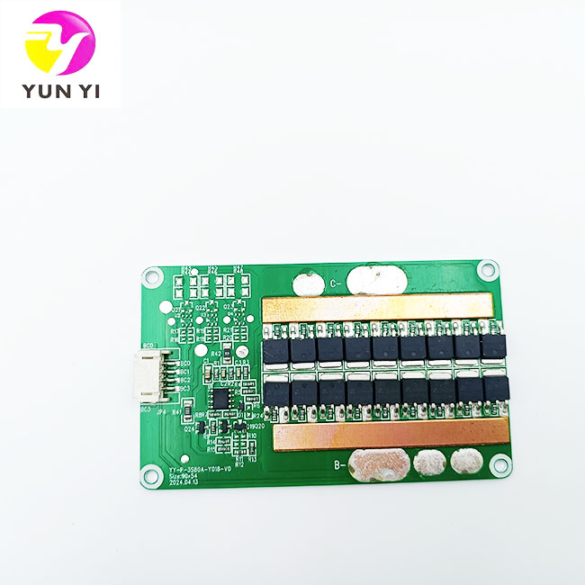 Customized YUN YI 3S 80A Battery Management System (BMS) Board RS485/CANbus Communication for Solar Street Lights Power Tools