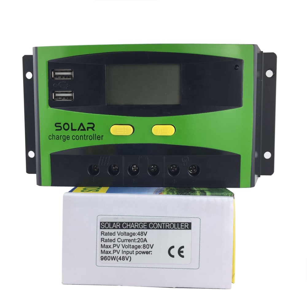 SNSCC-5 12v 24v 48v 20a 30a 40a 50a 60a LCD Display Intelligent PWM Solar Charger Controller