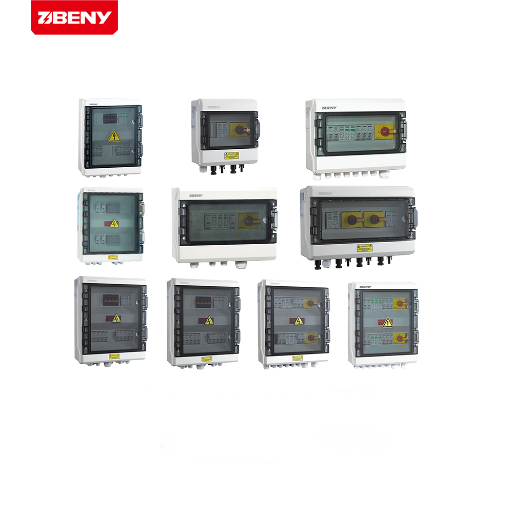 BENY Customized 600V 1000v 1500v 1/2/3/4/ in 1/2/3/4/ OUT 1 String to 36 String IP65 DC AC Solar Combiner Box Solar String Box