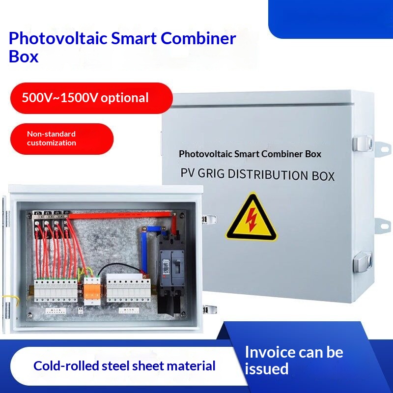 Solar lightning protection DC combiner box 2/4/8/10 inputs 1 output DC500V-DC1500V
