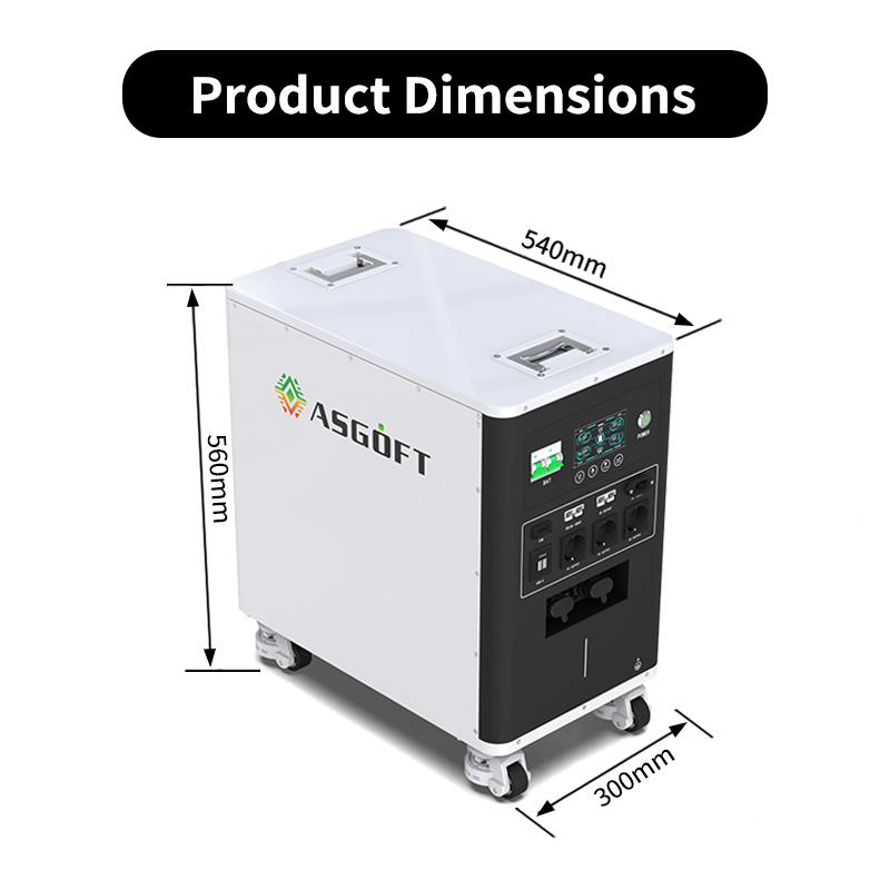 51.2V 6.6kWh All-In-One Portable LiFePO4 Hybrid Grid Home Solar Storage Power Station 5-10kW Output CAN IP54 Protection