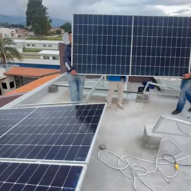Complete Solar Panel System 50Kw 80Kw 100Kw Hybrid Commercial Solar Energy System Fast Delivery