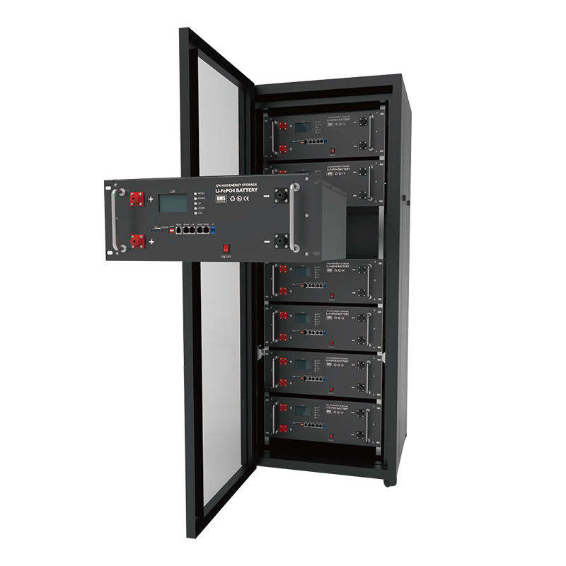 19 Inch 32U Indoor Battery Cabinet Floor Standing Enclosure SPCC Steel IP20 Protection Energy Storage LiFePO4 Lithium Battery