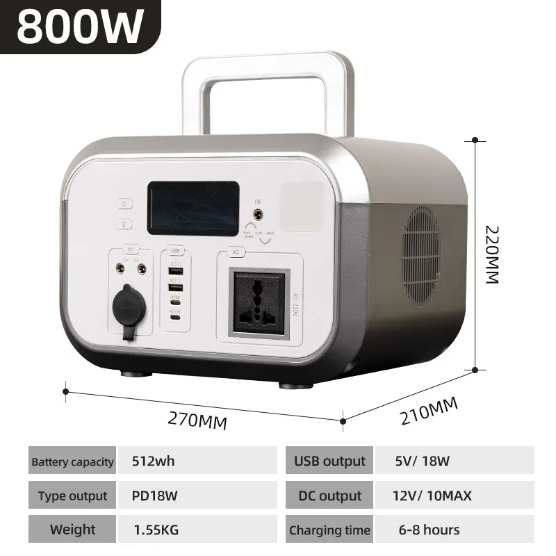 Portable Solar Energy Power Station 1500W LiFePO4 Generator
