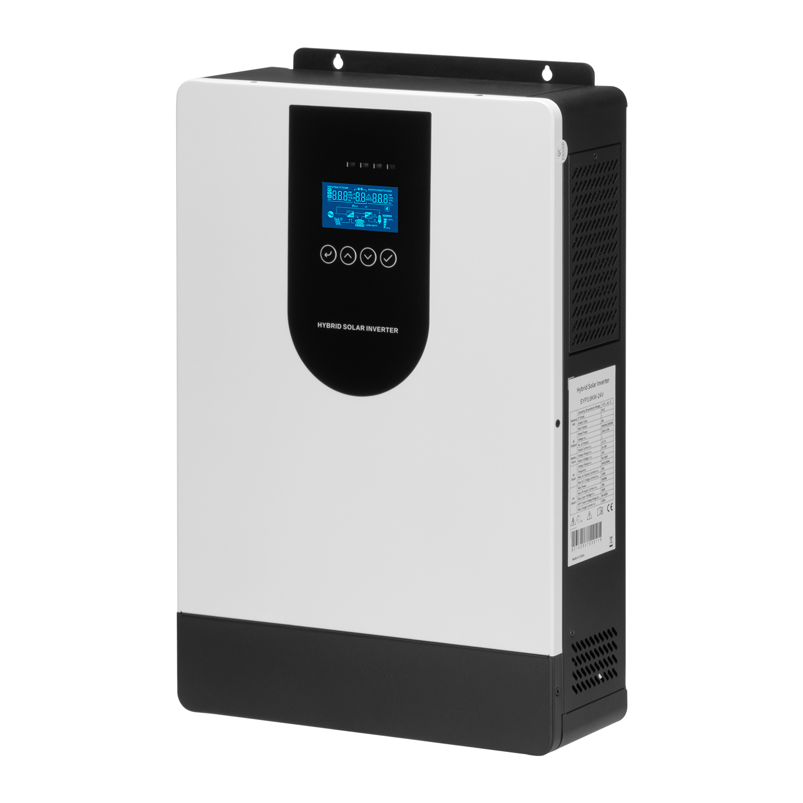 Kungf Solar 4KW Hybrid Solar Inverter UPS Pure Sine Wave With Single Phase Output For Supporting Lithium Battery