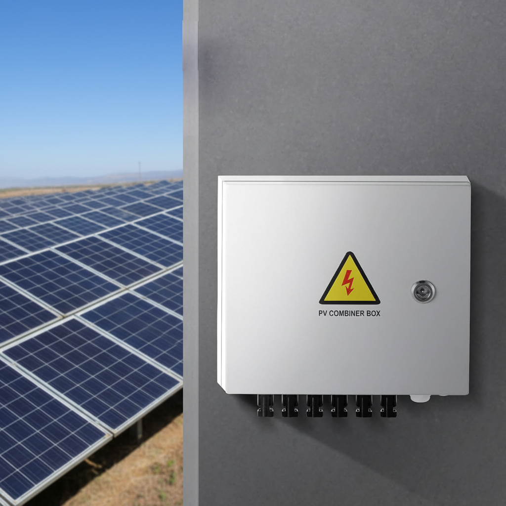 Monocrystalline Silicon PV Combiner Box Metal Solar System 15A Rated Current Fuse 125A Circuit Breaker for On/Off Grid