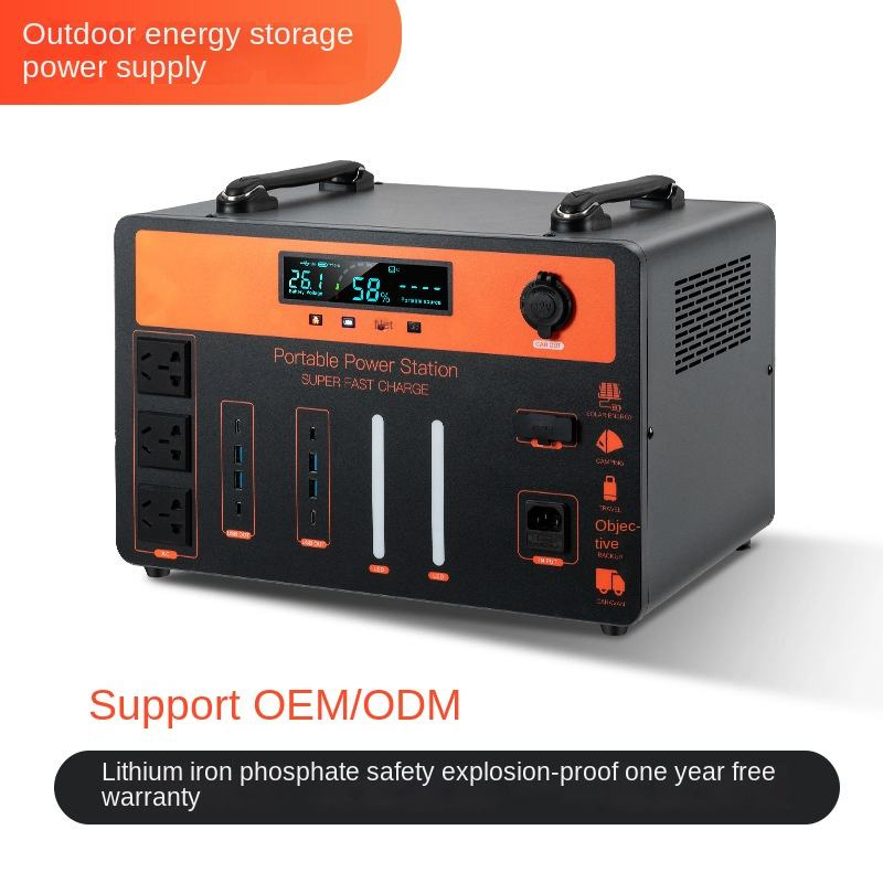 High-Capacity Power Station 3024wh (29.2V/120Ah) , 300W Solar Input, 25.8kg Unit, for Extended off-Grid &amp; Home Backup