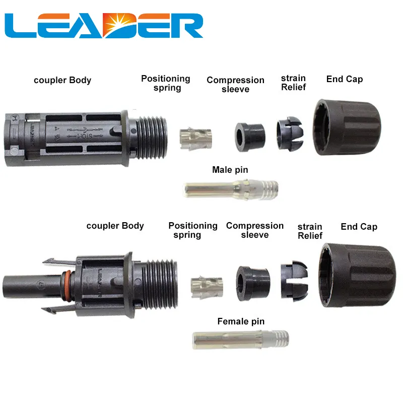 MC4 Solar Connector Disassembled