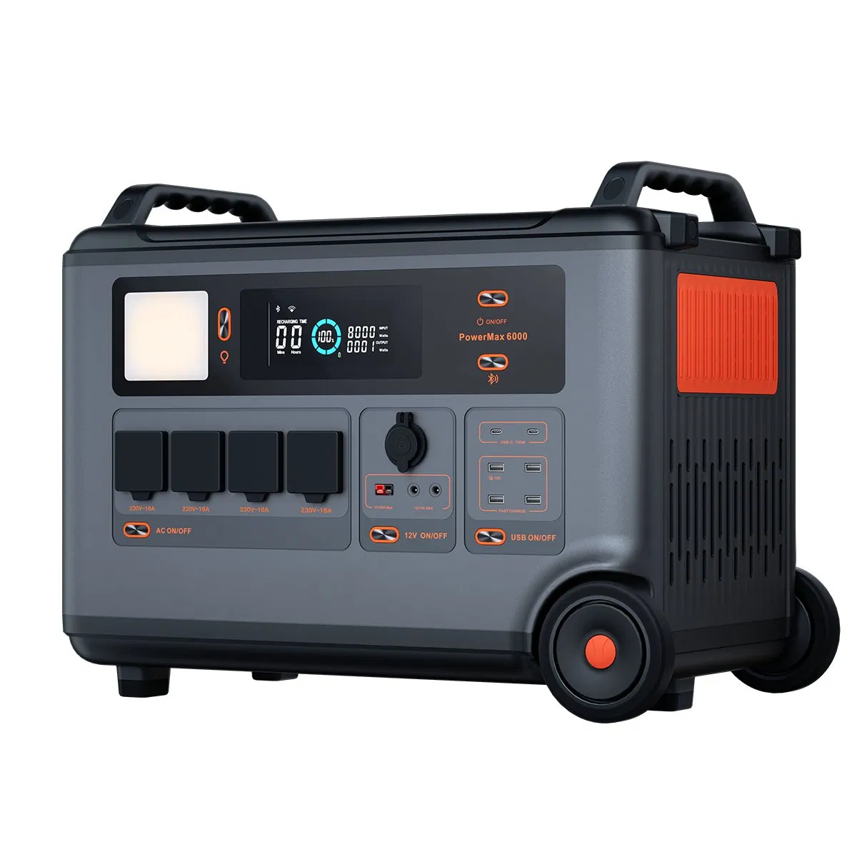 Portable Solar Generator 6000W 3600wh Power Station for Home Power Back up and Outdoor Activity