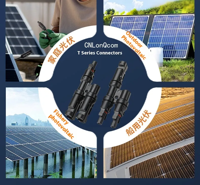 Copper Material Mc4 Solar Connector 1p Adaptor DC Connector for PV Cable
