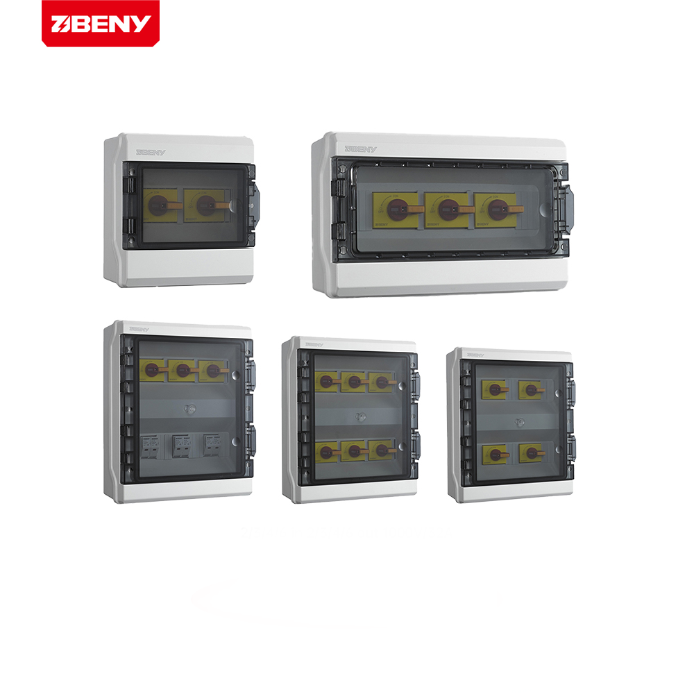 BENY Customized 600V 1000v 1500v 1/2/3/4/ in 1/2/3/4/ OUT 1 String to 36 String IP65 DC AC Solar Combiner Box Solar String Box