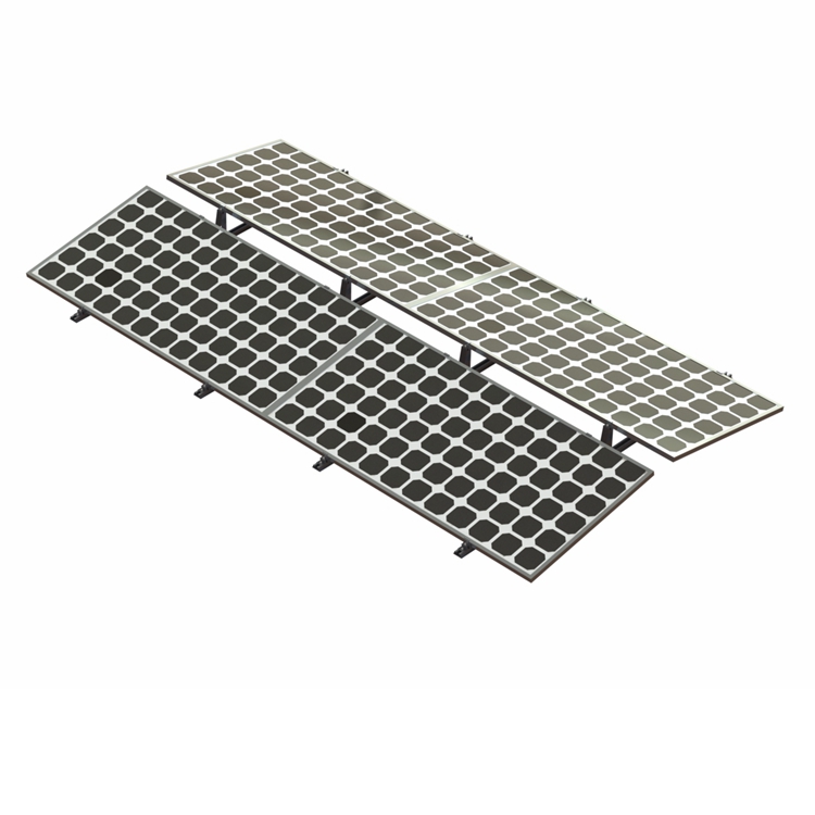 Solar mount structure back view