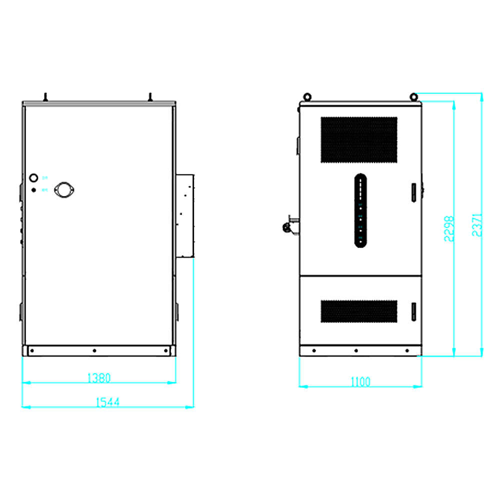 All-in-One 120KW Off-Grid Solar System with 261KWh Storage Power Bank, CCS1/CCS2/CHAdeMO, LCD Display