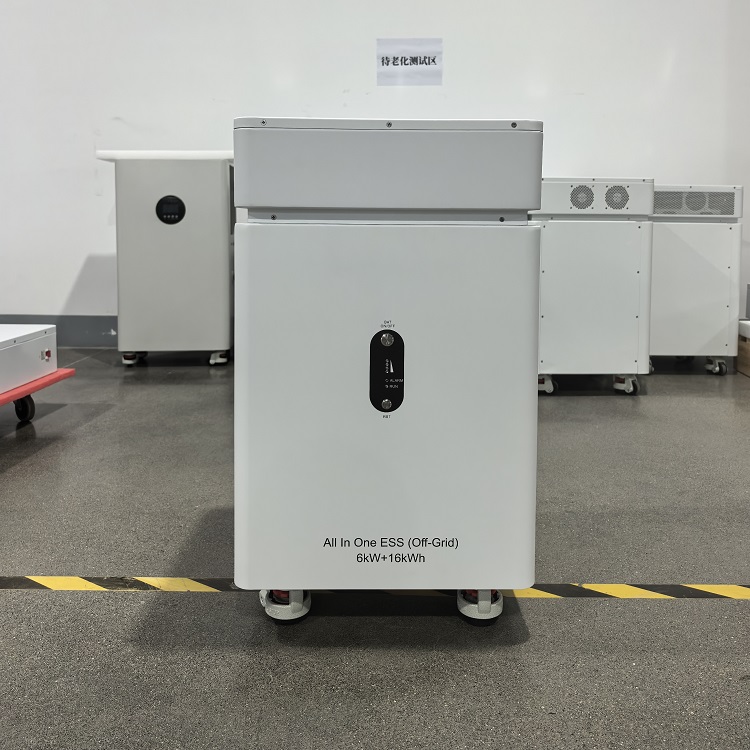 All in One Solar Power System 6kw Hybrid Grid Inverter 16kwh Home Energy Storage System Lithium Iron Phosphate Battery