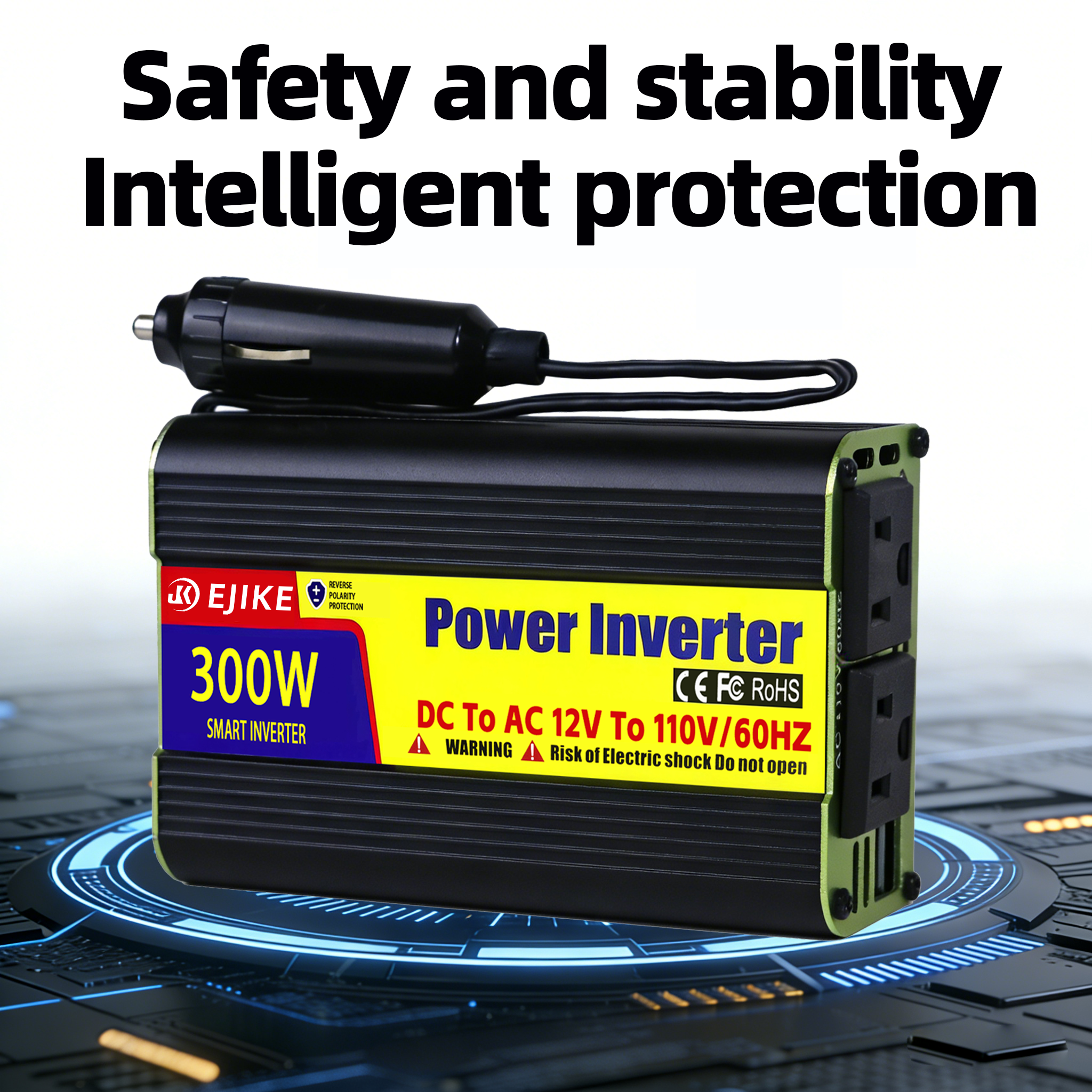 Hybrid Inverter Charger All-in-One Modified Sine Wave 220V AC Output 12V DC For Lead-Acid Batteries Home Solar Energy Storage
