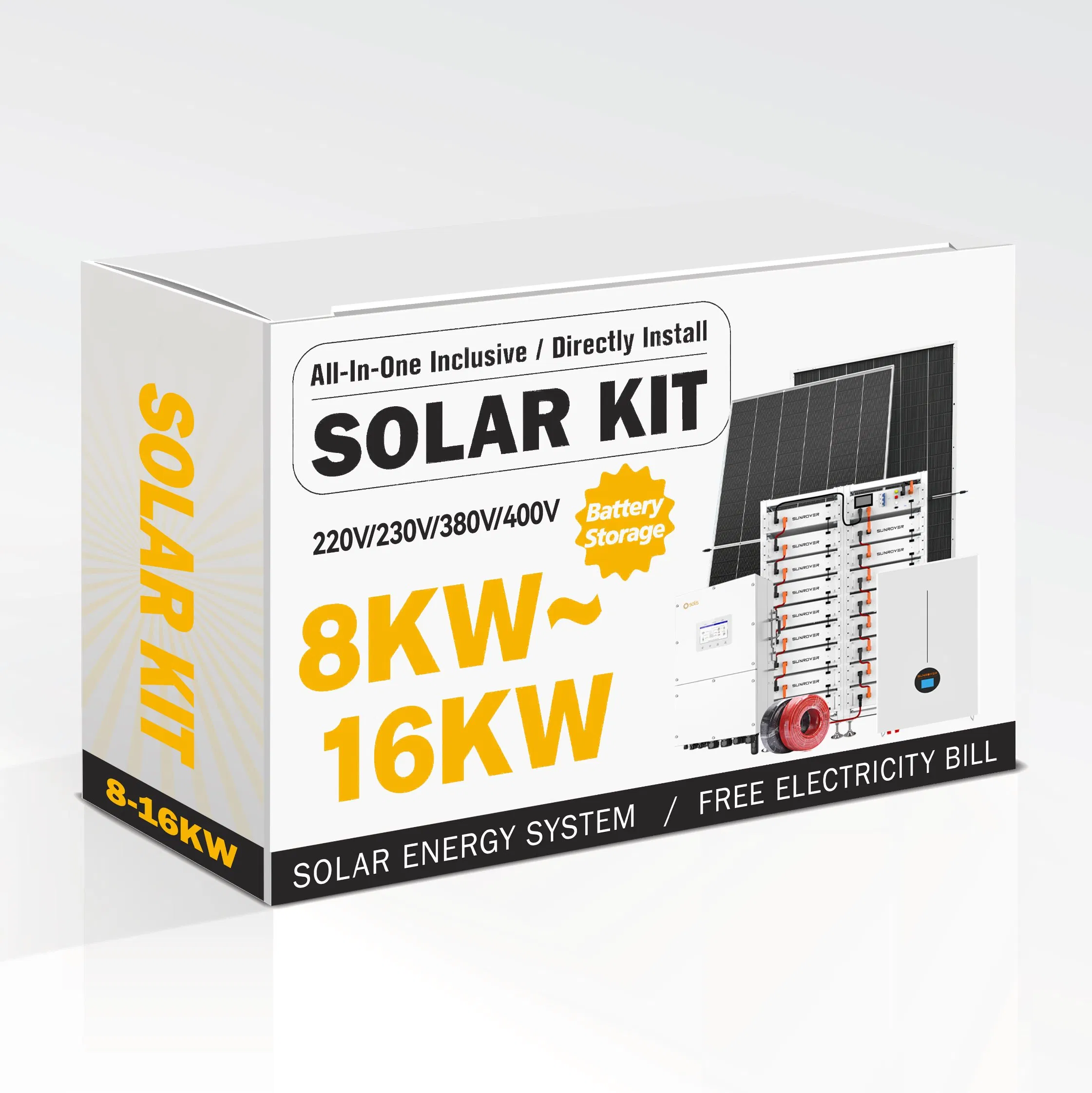 High Power Portable Electric 5000W 200W 5kw Solar Power Generator 2000W with Panel Completed Set 1kwh 1000watts for Home
