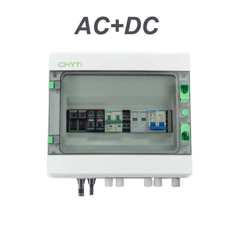 Waterproof Plastic Solar PV Array AC + DC 1 String Combiner Box Junction Box 1 Input 1Output for Solar Panel