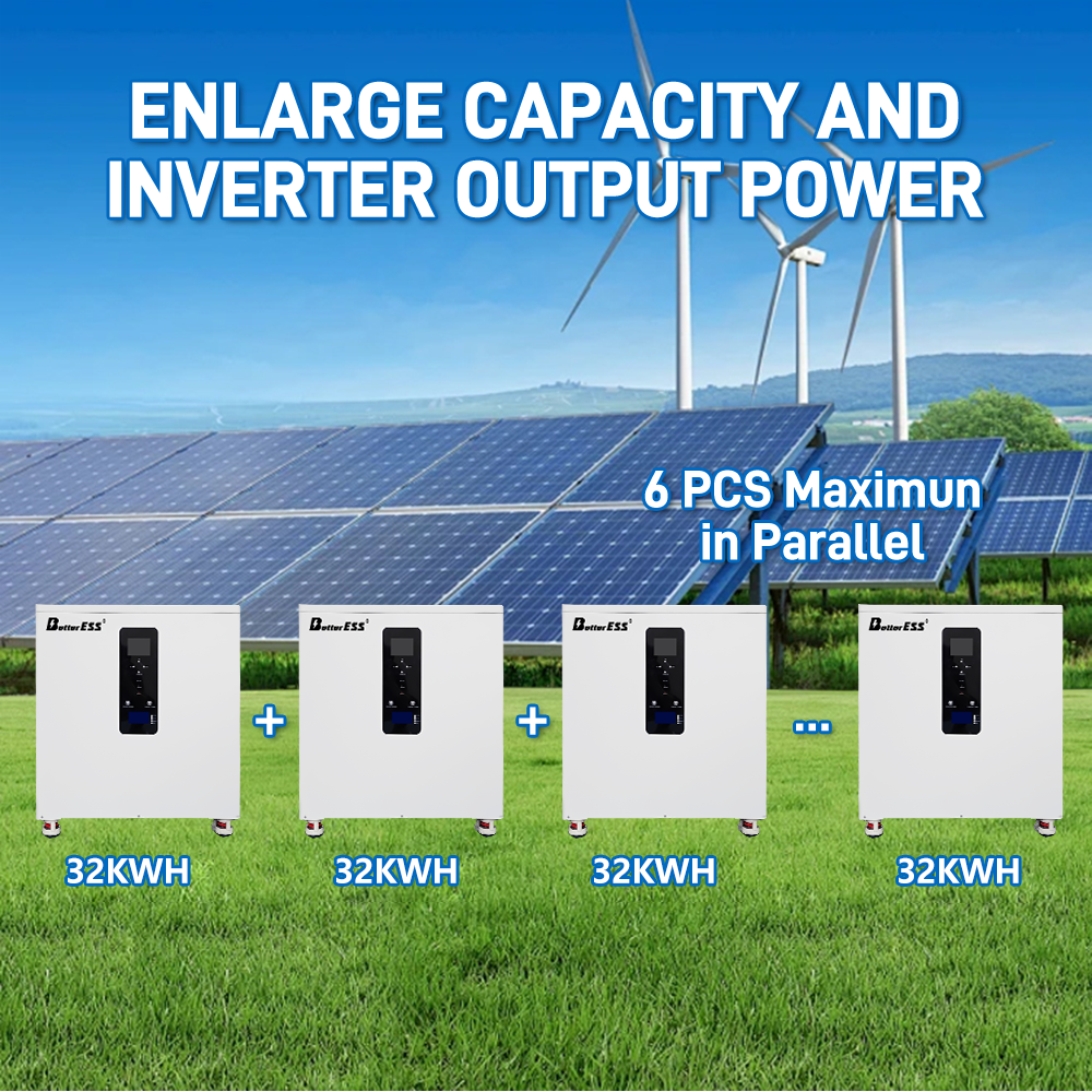 All-In-One 51.2V 628Ah 560Ah 32kWh 28kWh Lithium Battery+ 12KW AC380V Inverter Home Energy Storage System WiFi Monitor