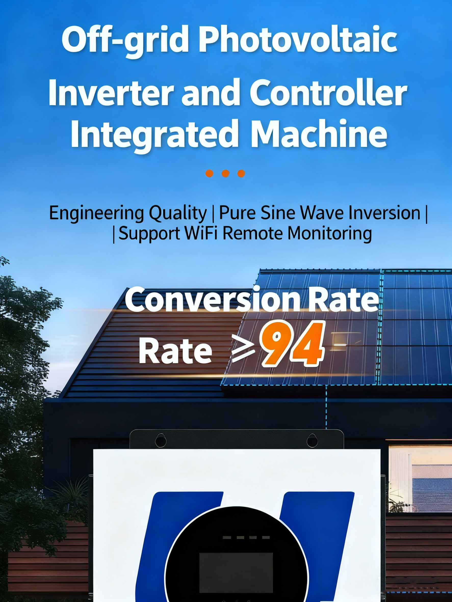 Quality on Off Grid Hybrid Inverter 7/8/10Kw High Efficiency Solar Inverter for Home and Privacy