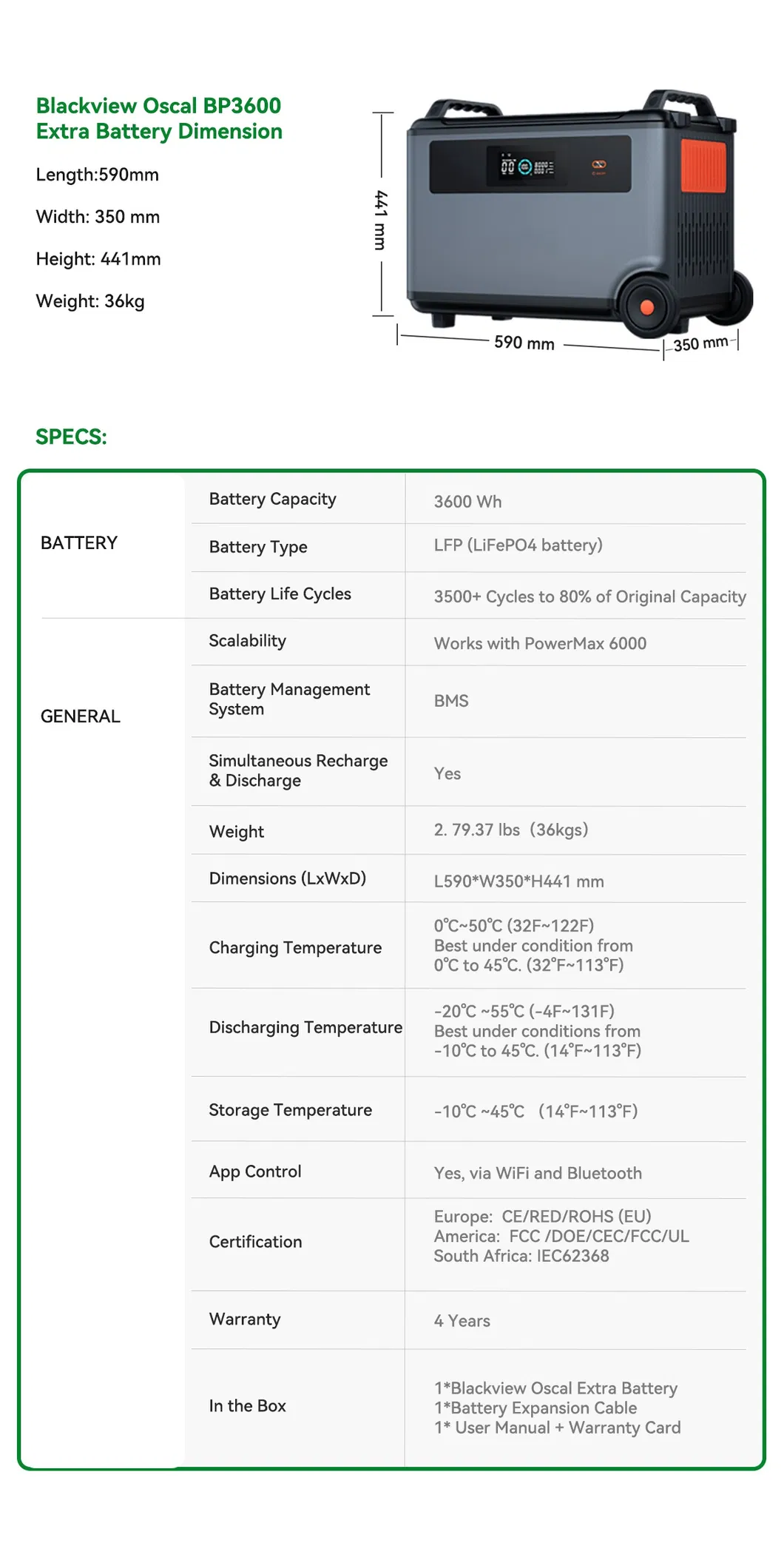 Portable Solar Generator 6000W 3600wh Power Station for Home Power Back up and Outdoor Activity