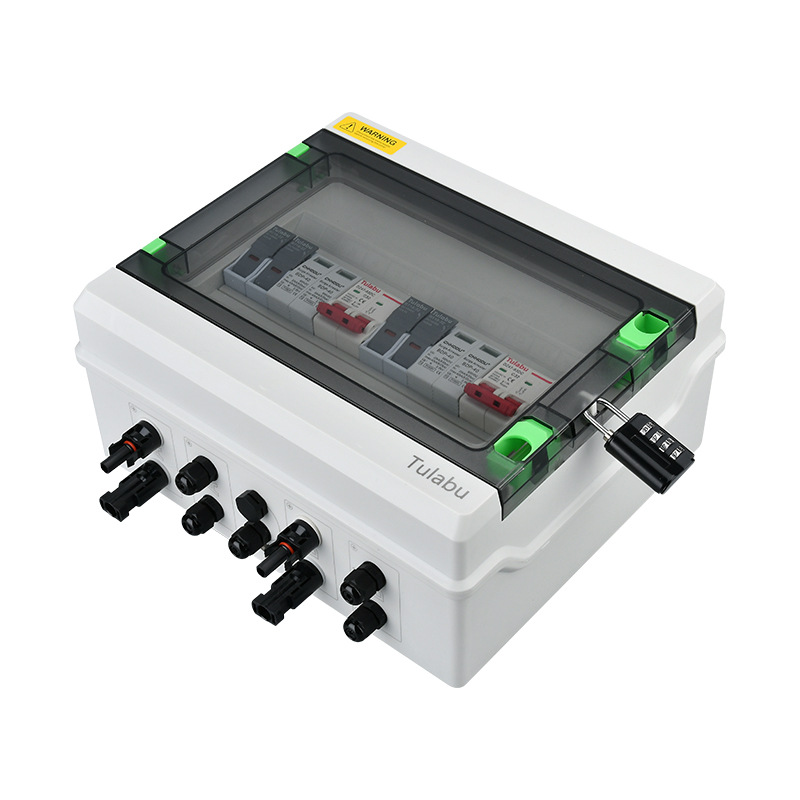DC500V IP65 63A Photovoltaic DC Combiner Box One Output Outdoor PV Waterproof